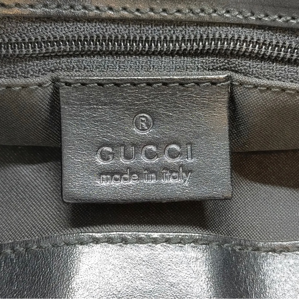 GUCCI Vintage GG Canvas Double Pocket Tote - Picture 7 of 9